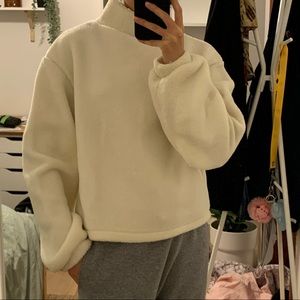 H&M Fluffy Mock-neck Sweater